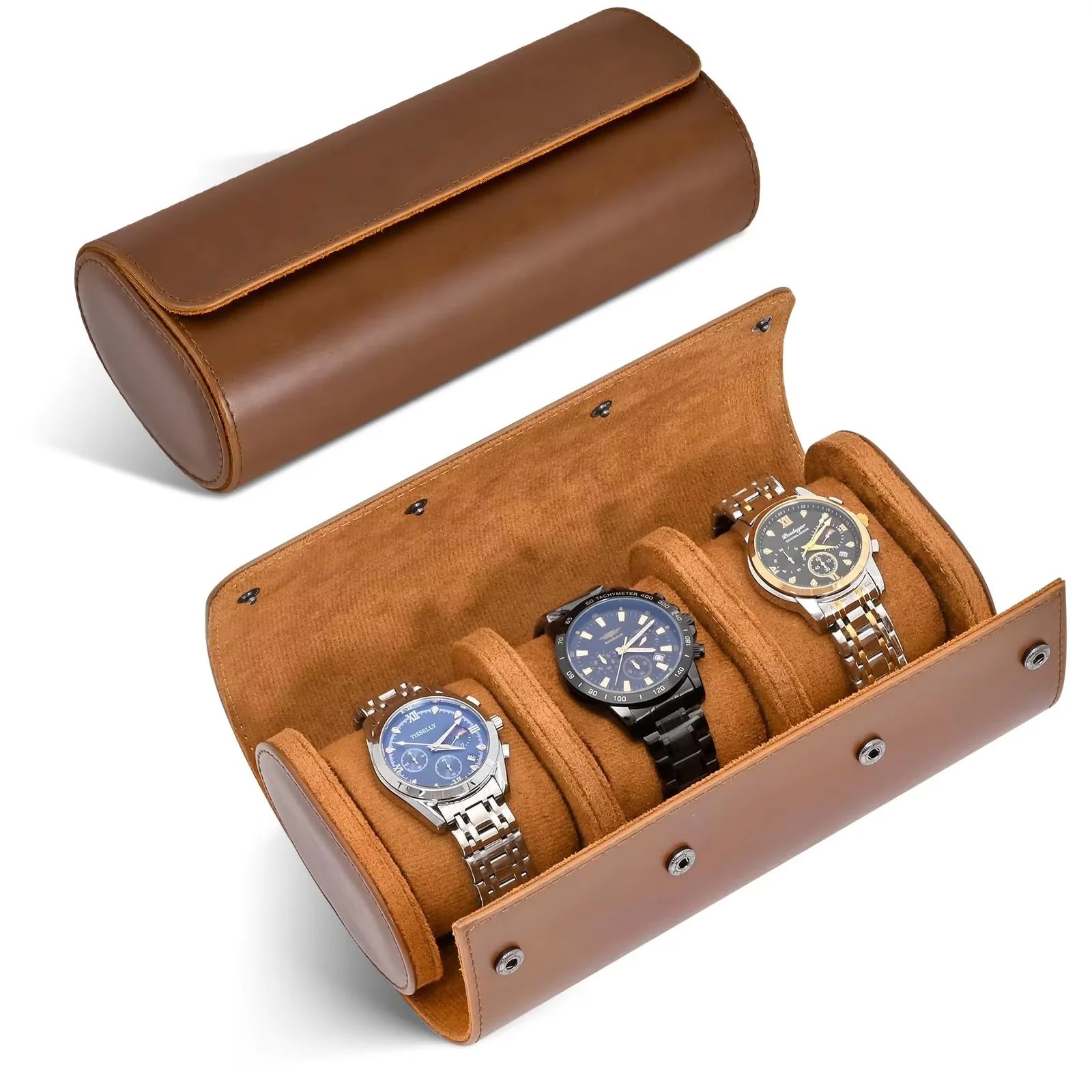 Premium Leather Watch Case