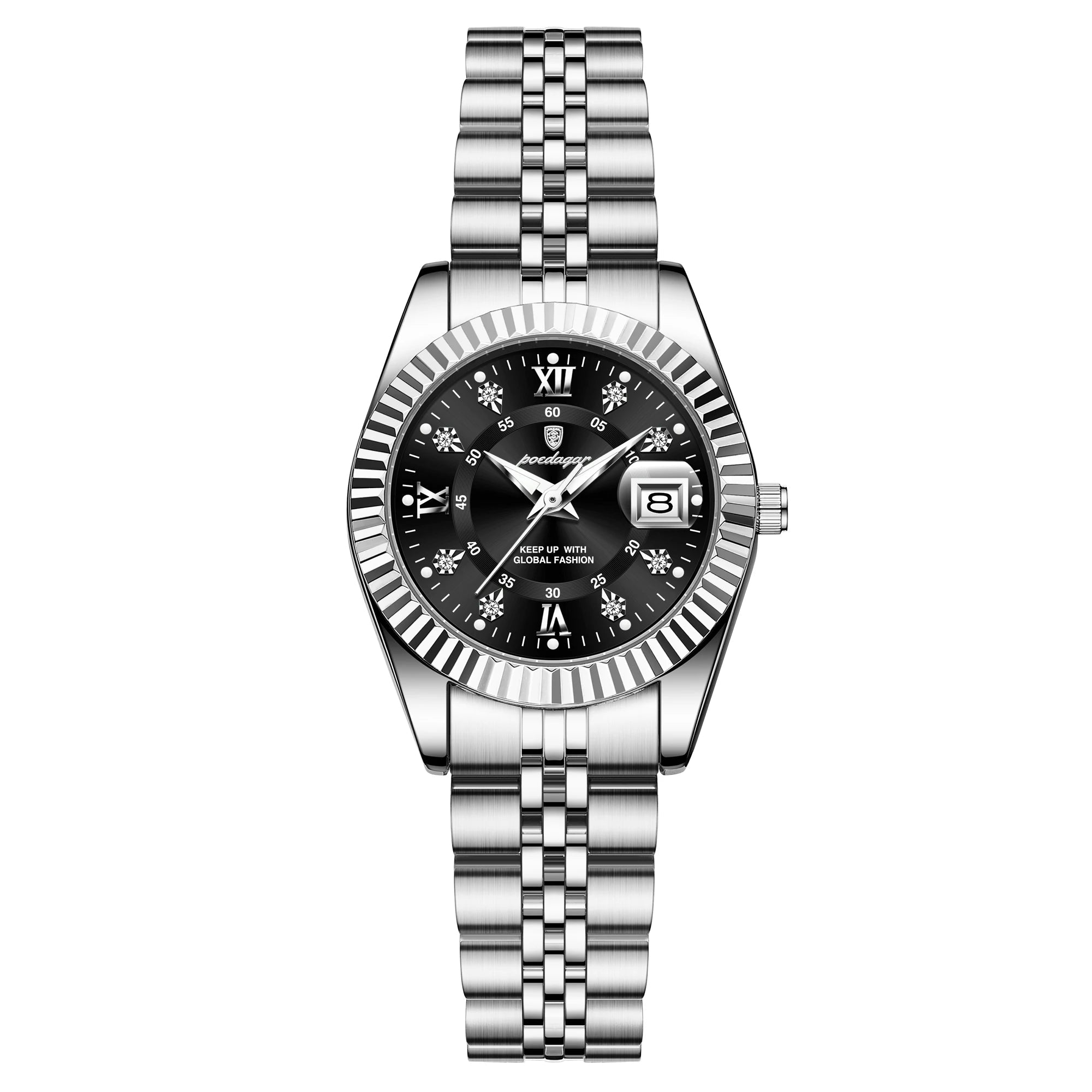 Dial Stainless Steel Date Watch