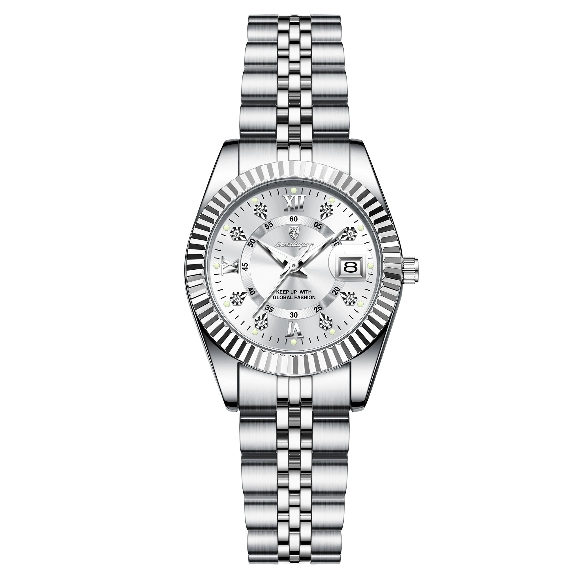 Dial Stainless Steel Date Watch