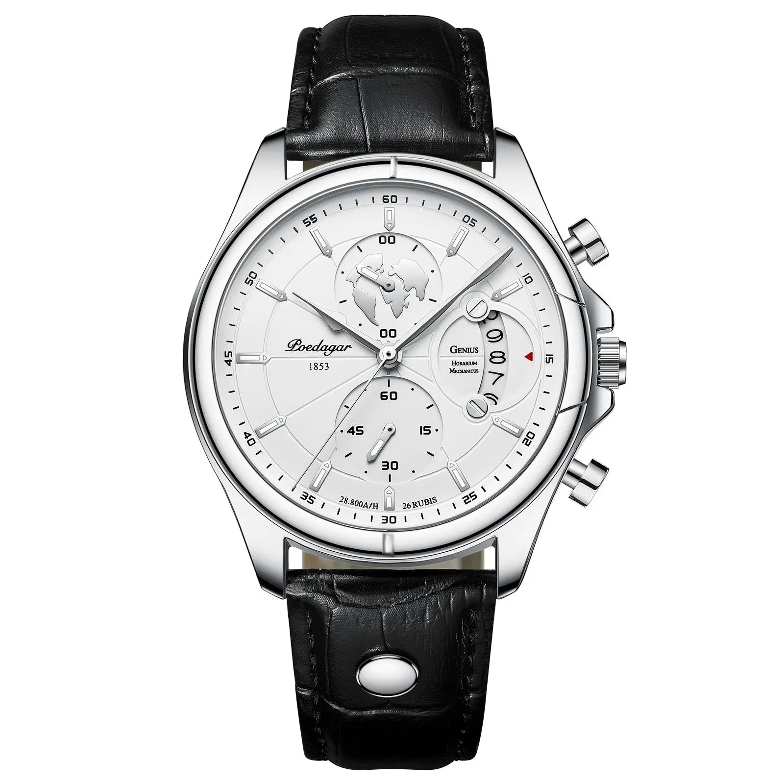 World Map Chronograph Watch