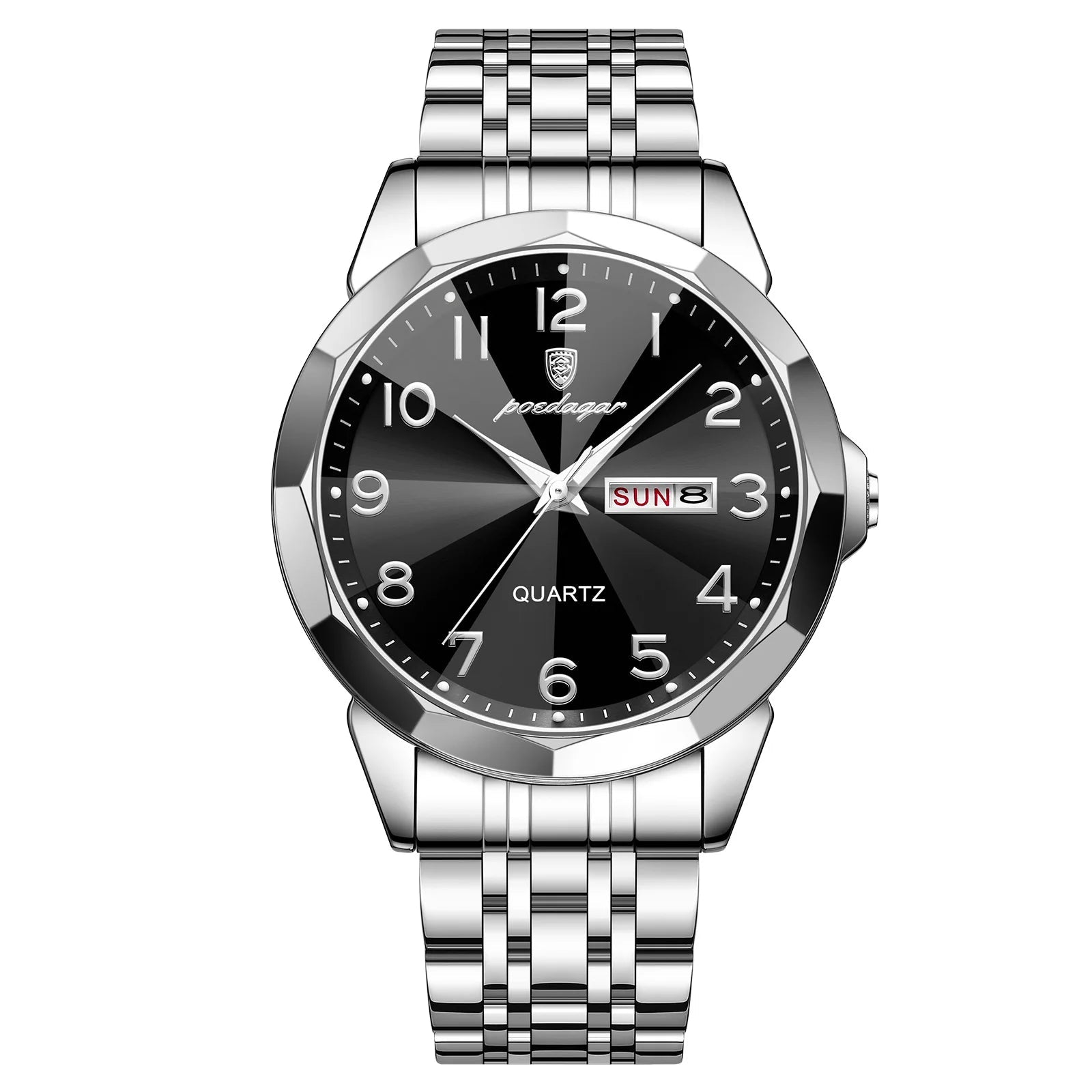 Dial Stainless Steel Day-Date Watch