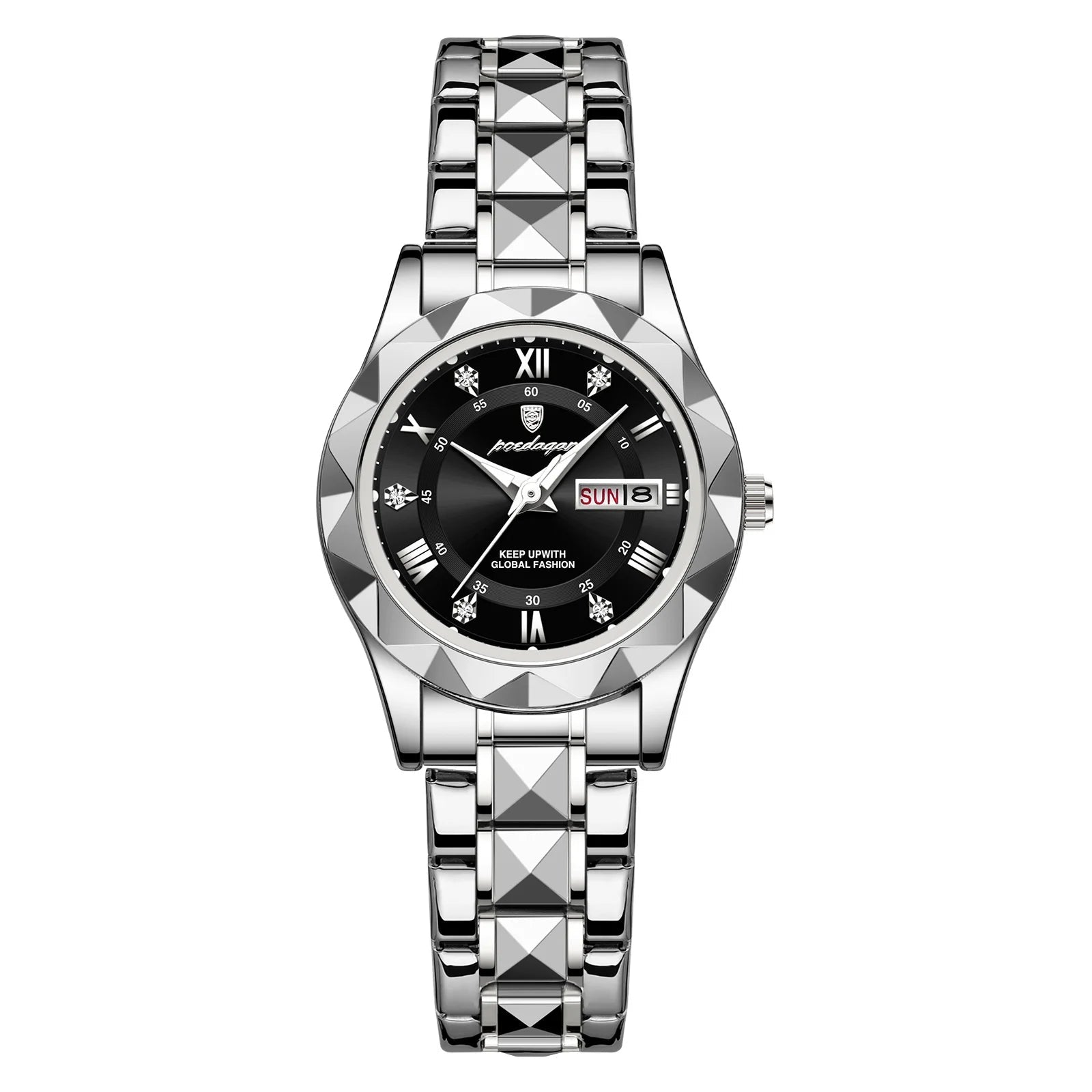 Silver Stainless Steel Wristwatch