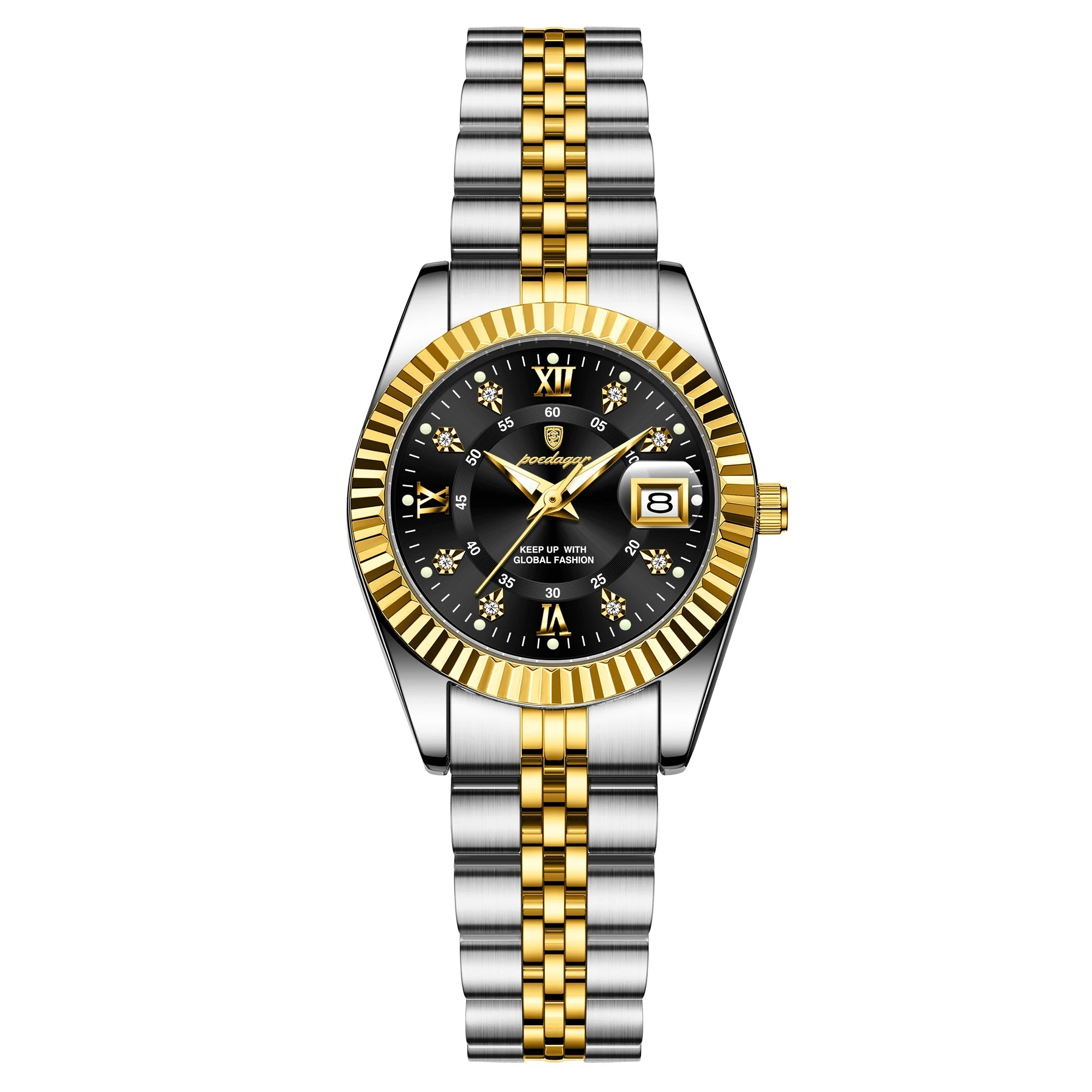 Dial Stainless Steel Date Watch