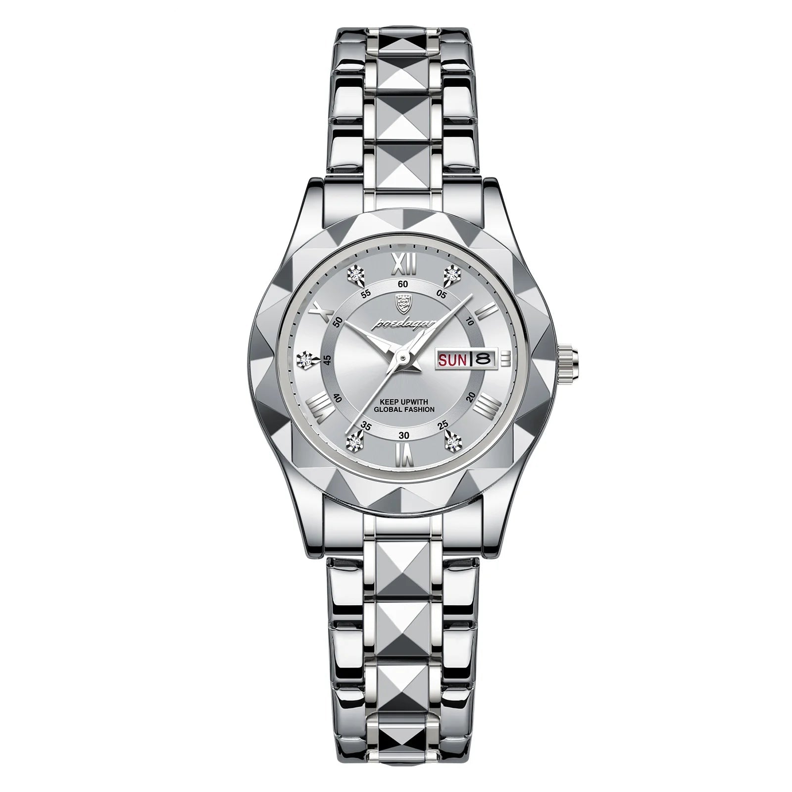 Silver Stainless Steel Wristwatch
