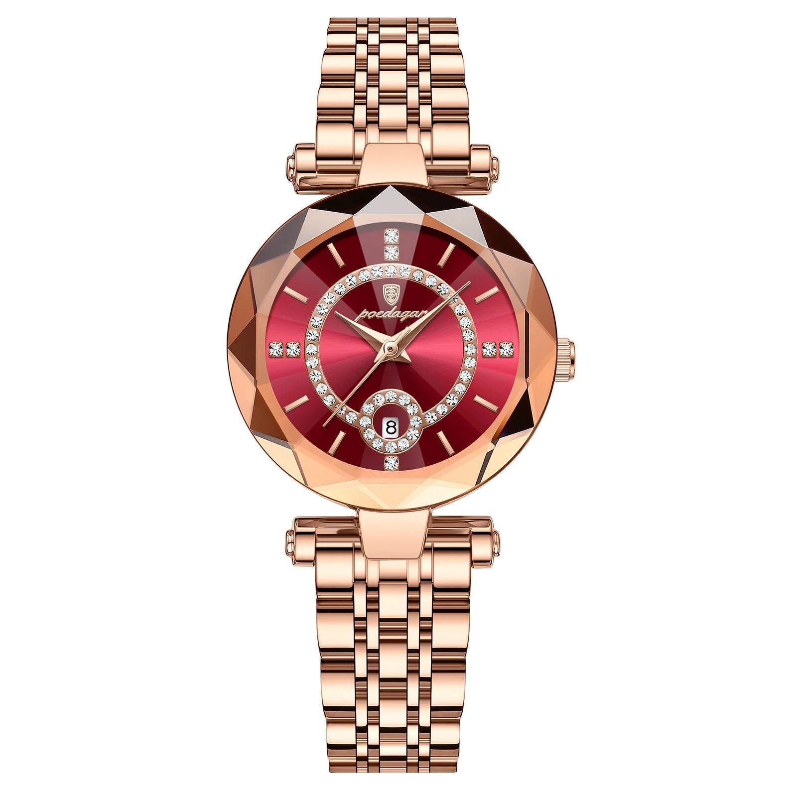 Gold Diamond Dial Watch