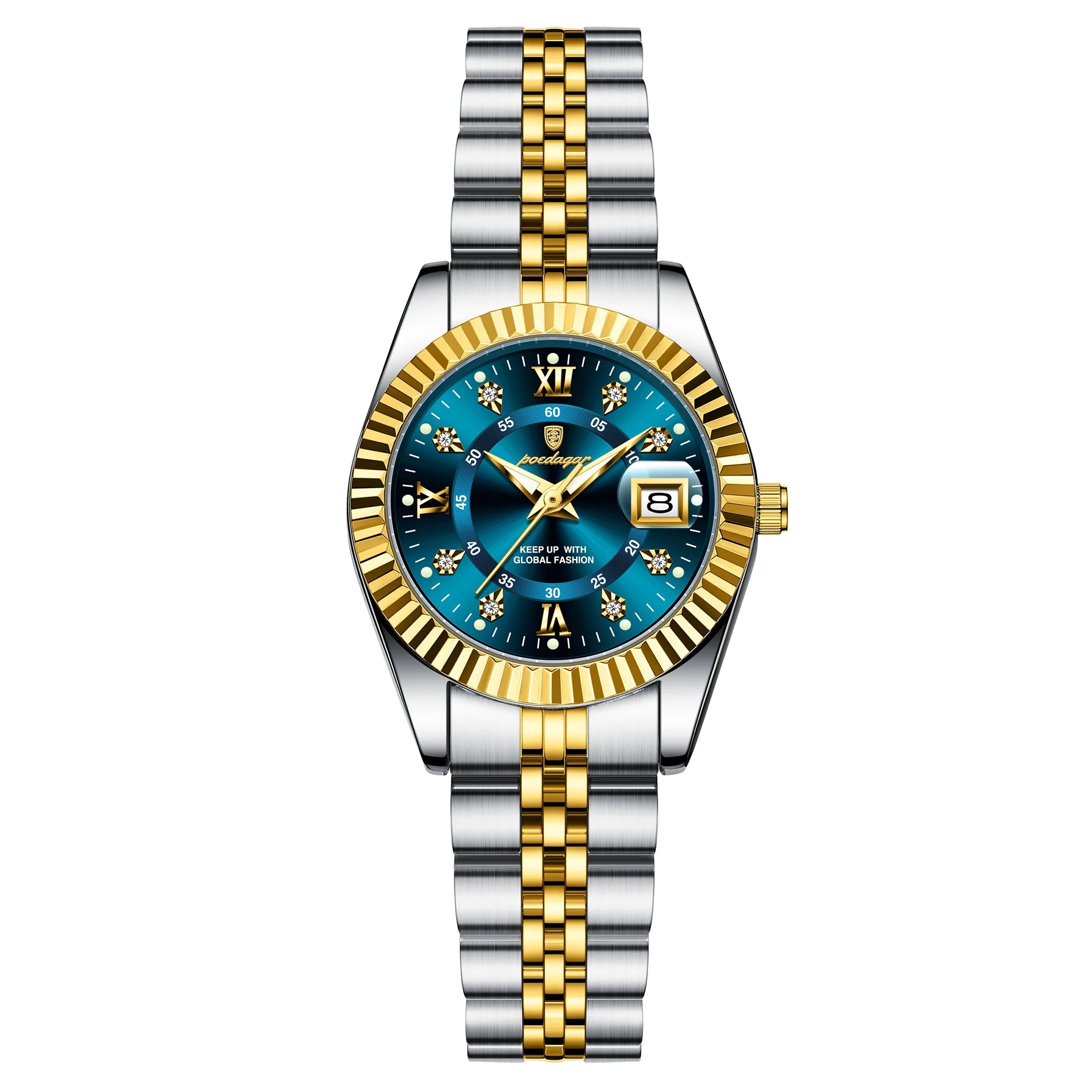 Dial Stainless Steel Date Watch