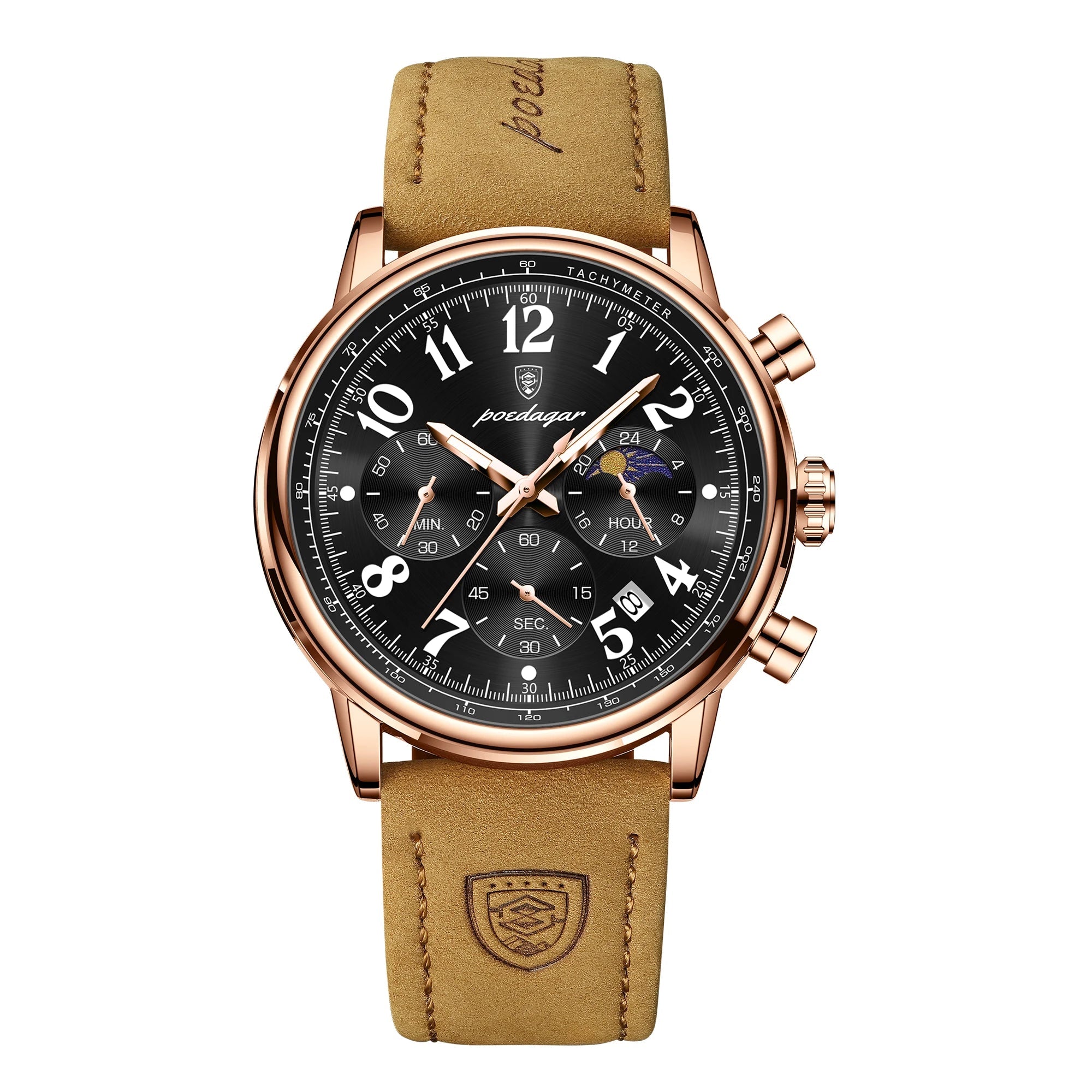 Chronograph Leather Watch
