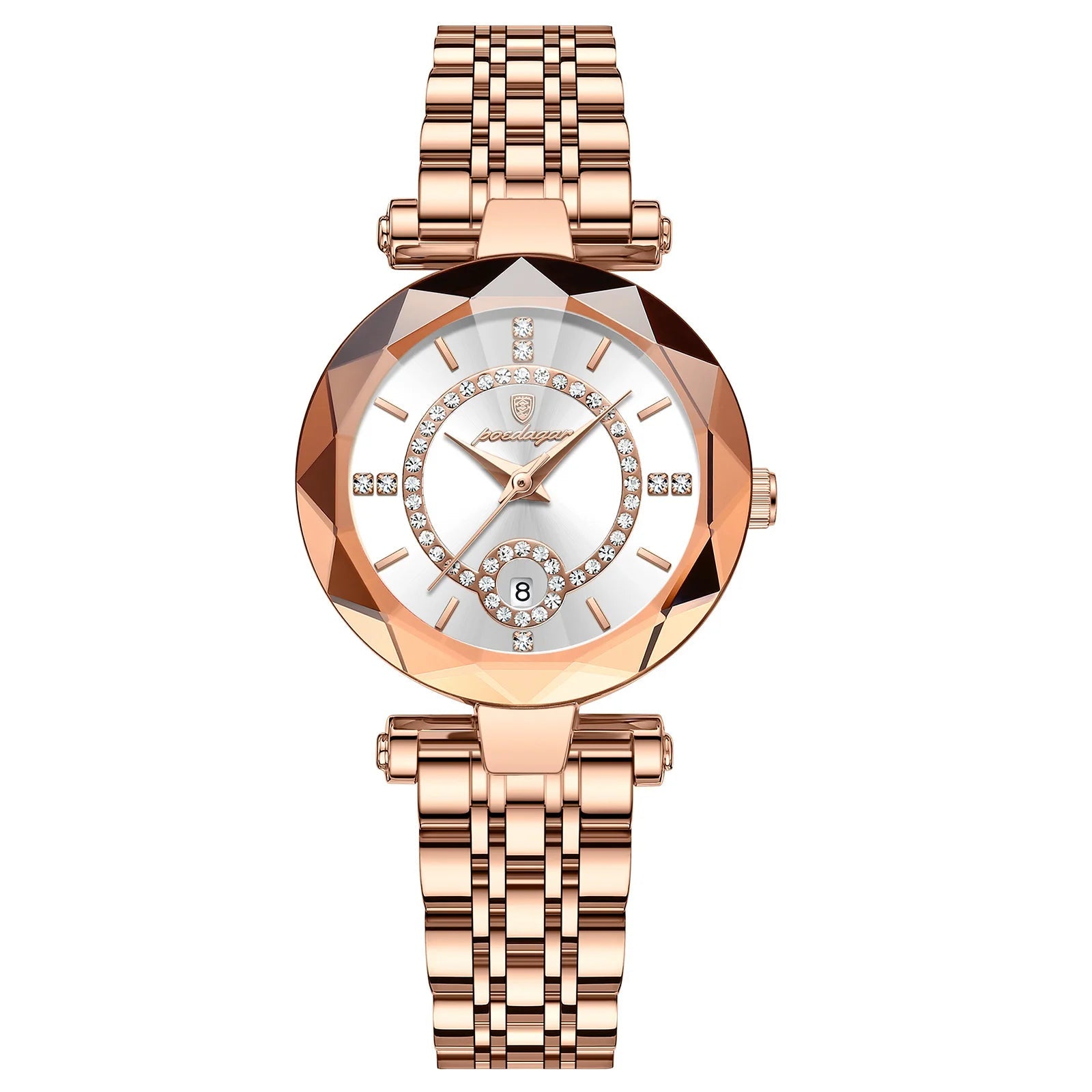 Gold Diamond Dial Watch