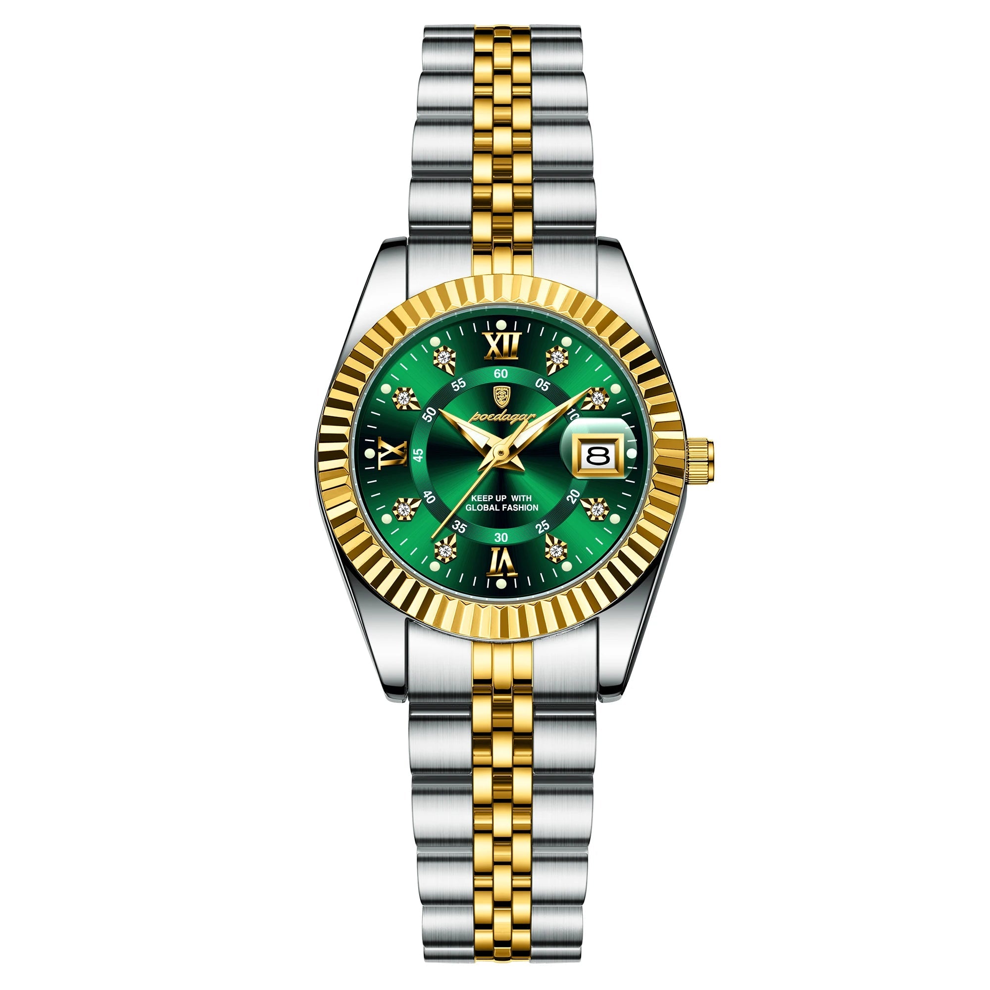Dial Stainless Steel Date Watch