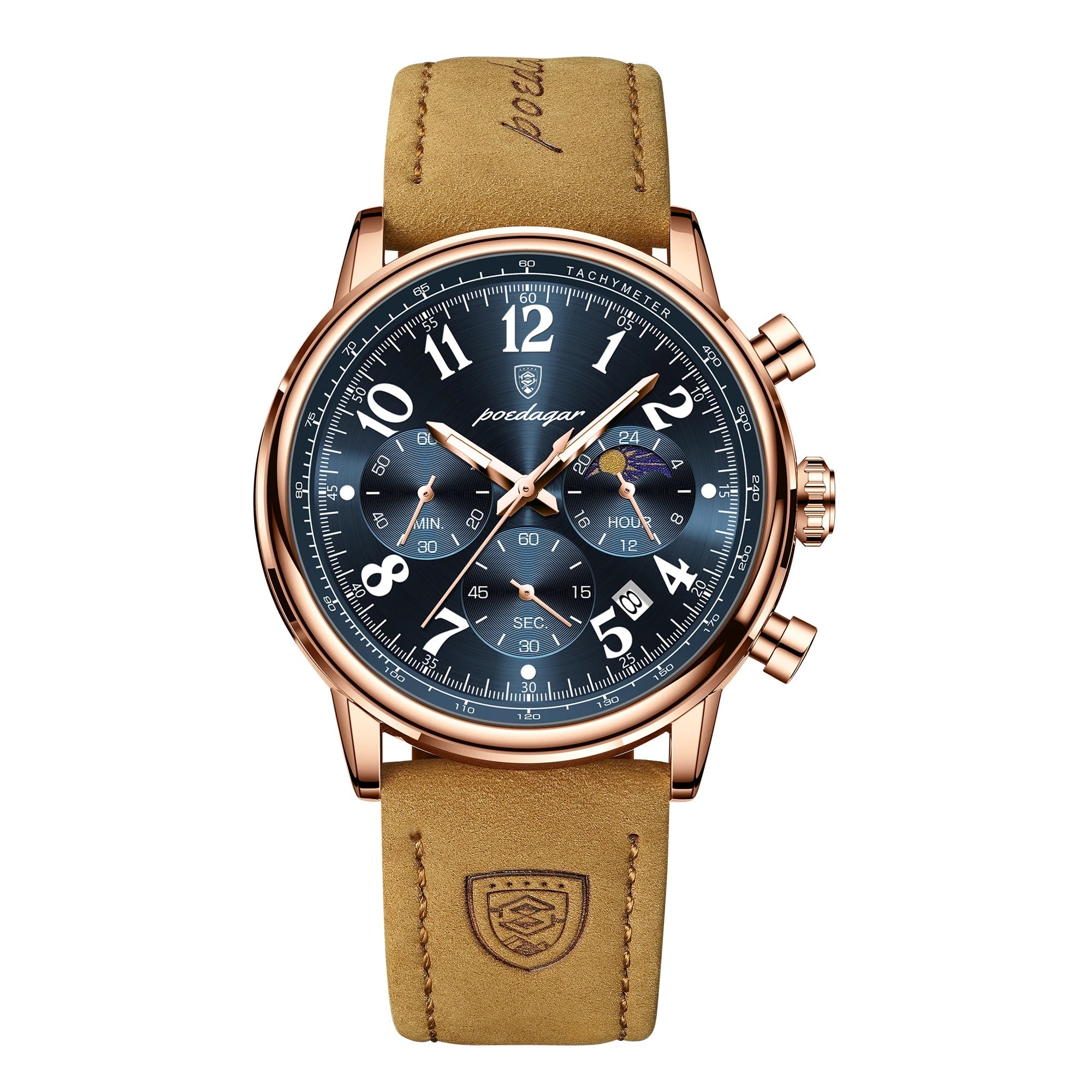 Chronograph Leather Watch
