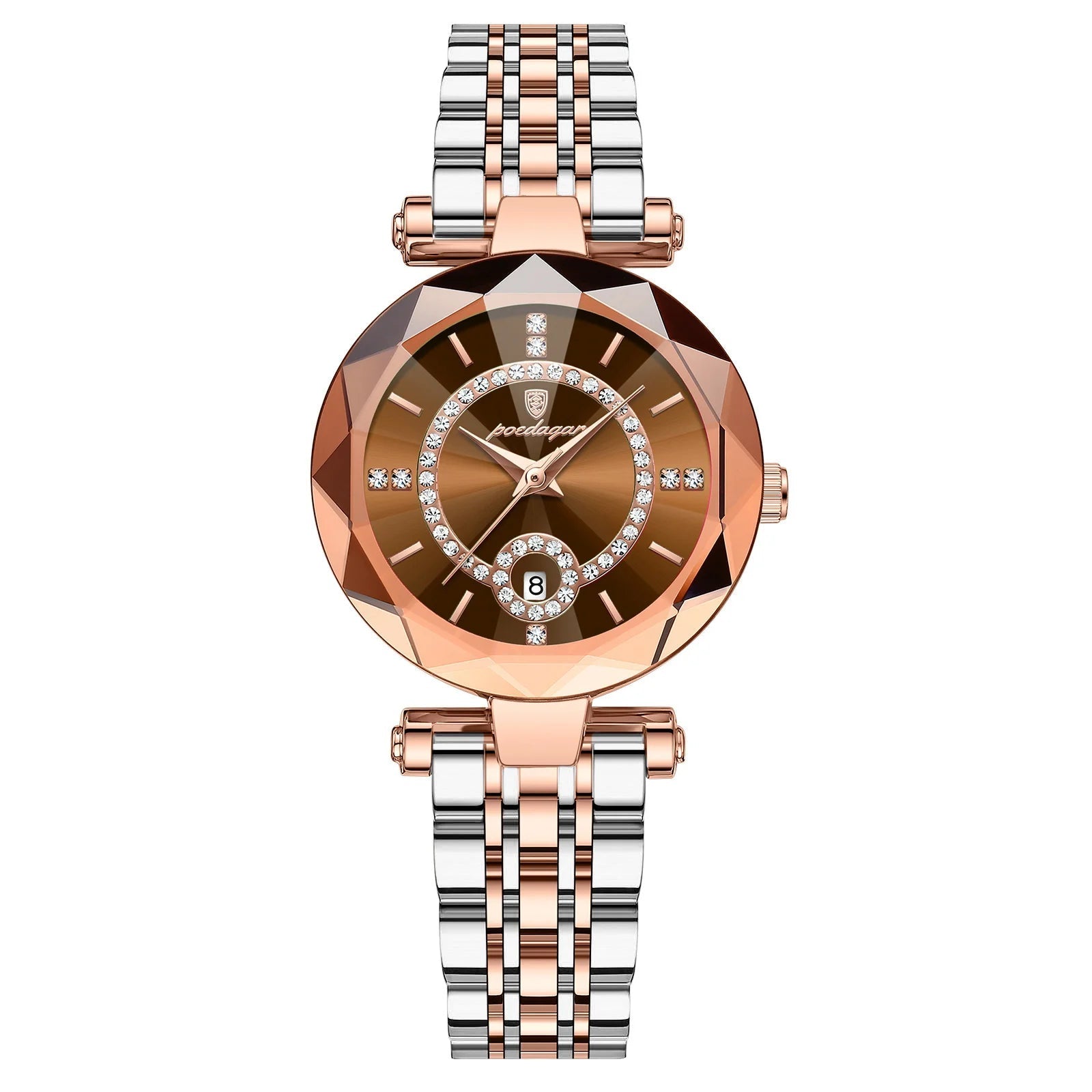 Gold Diamond Dial Watch