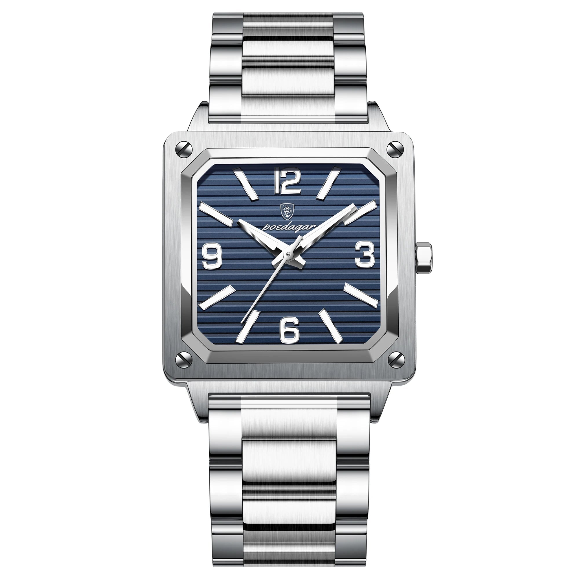 Dial Square Stainless Steel Watch