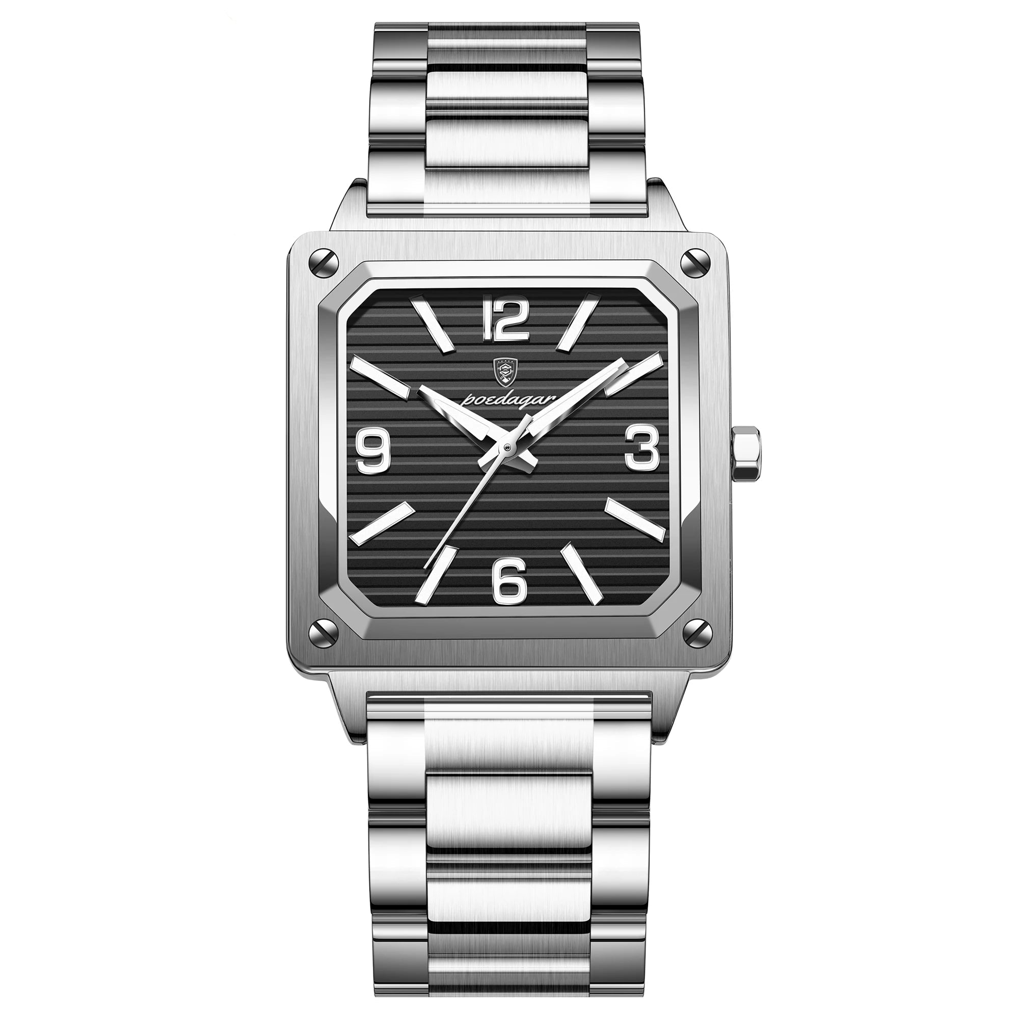Dial Square Stainless Steel Watch