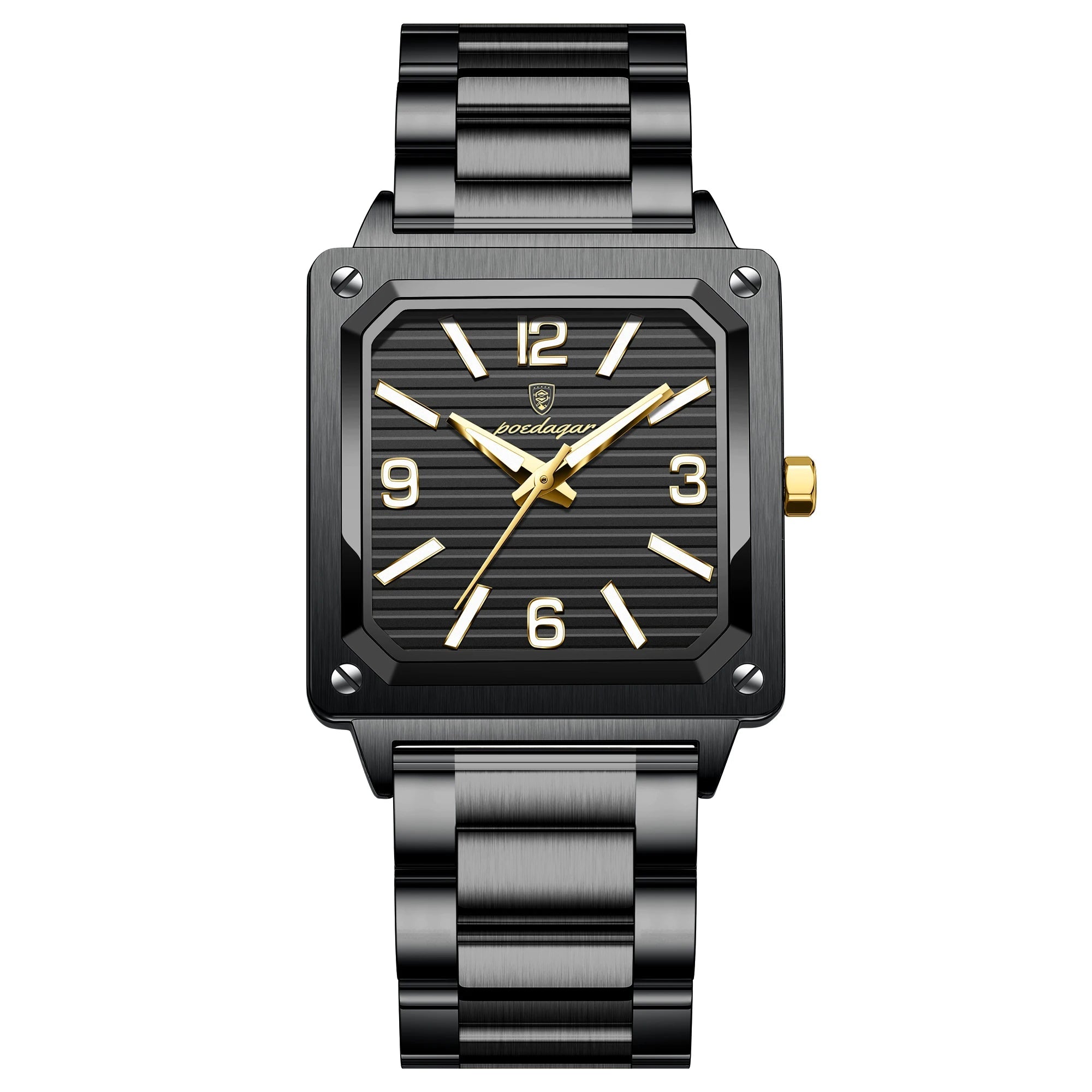 Dial Square Stainless Steel Watch