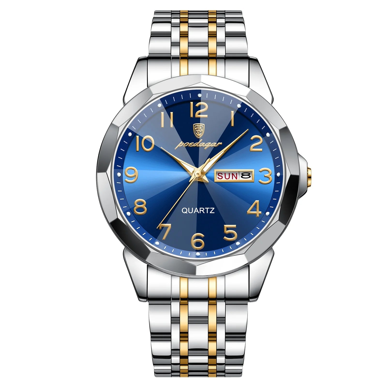 Dial Stainless Steel Day-Date Watch