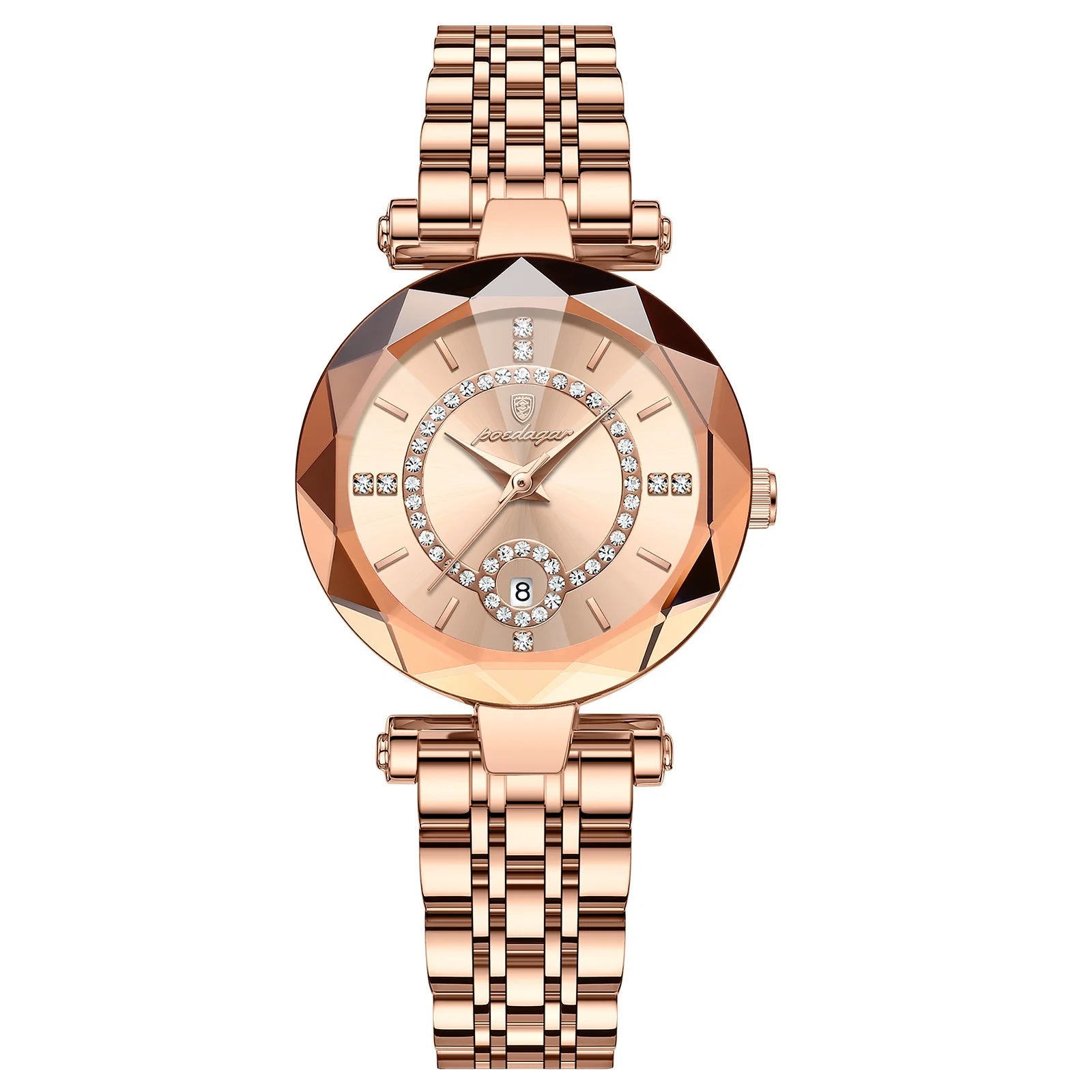 Gold Diamond Dial Watch