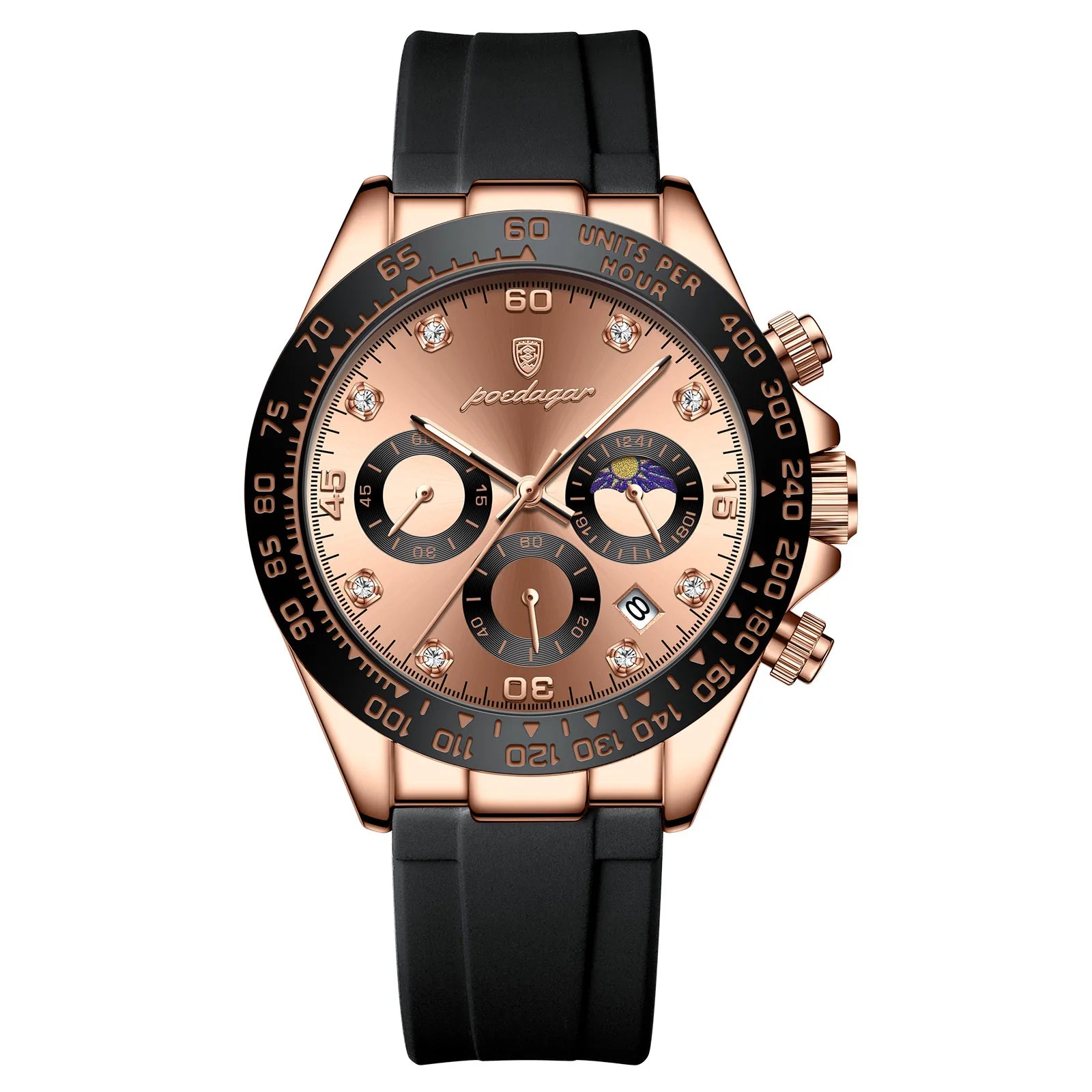 Dial Stainless Steel Chronograph Watch