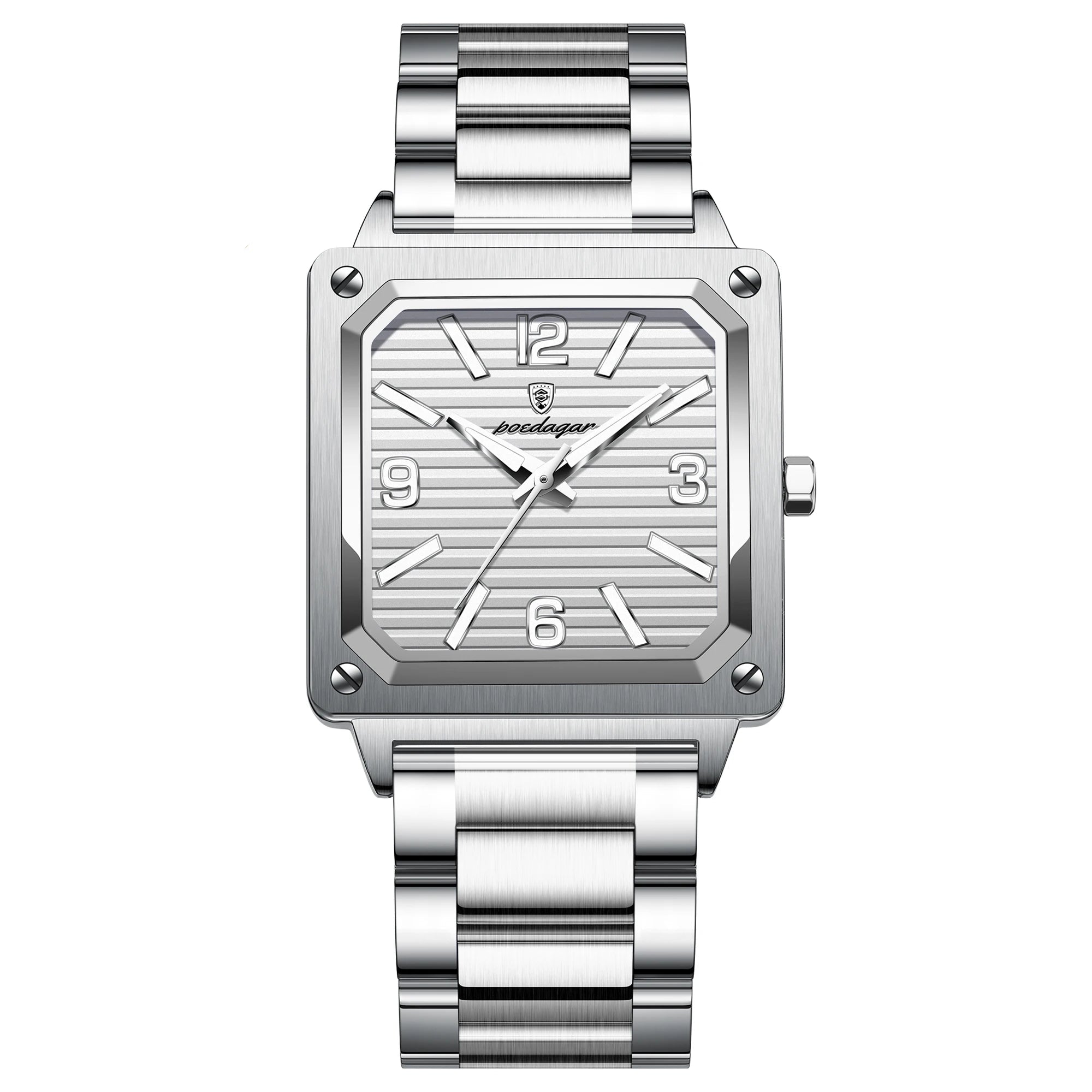 Dial Square Stainless Steel Watch