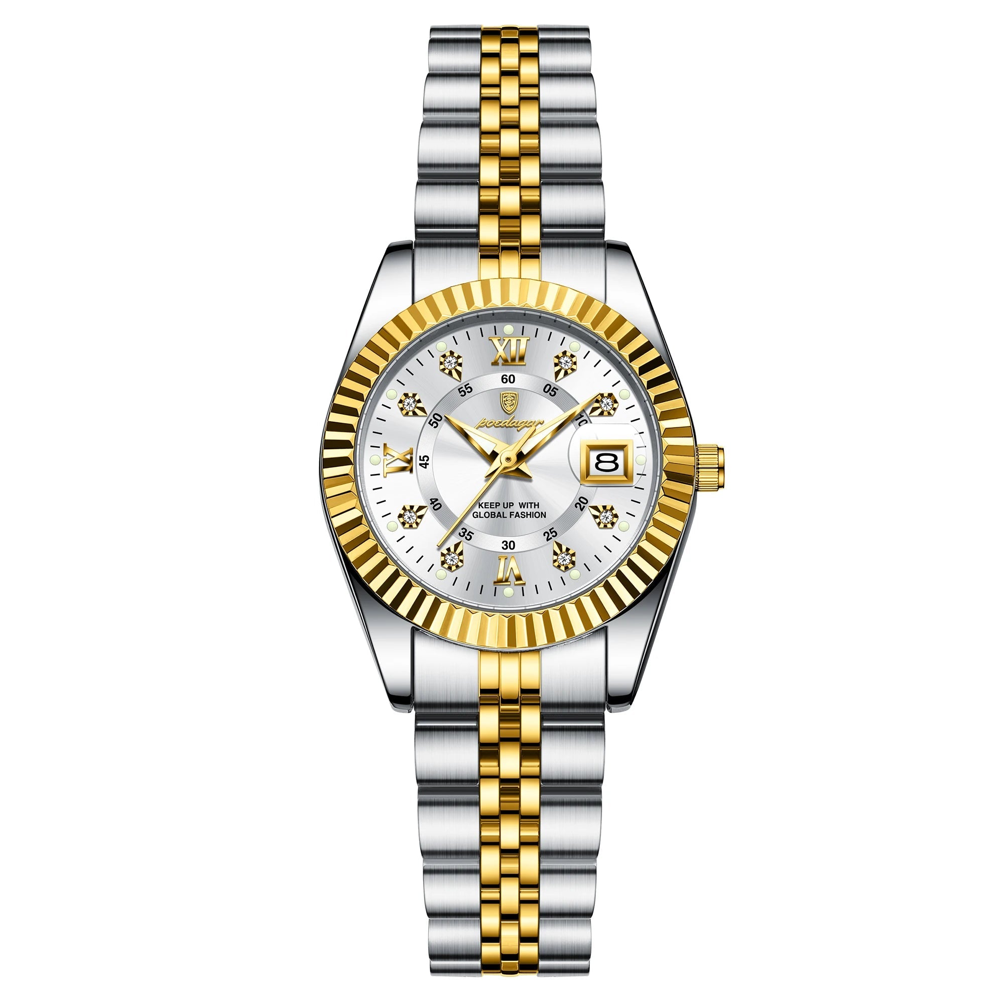 Dial Stainless Steel Date Watch