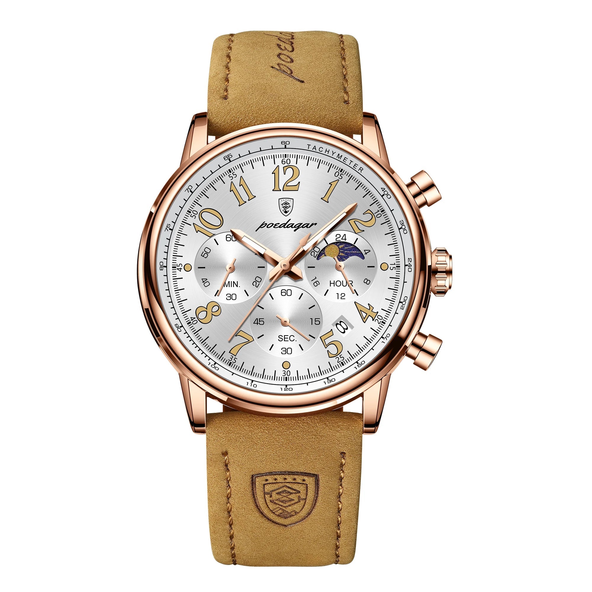 Chronograph Leather Watch
