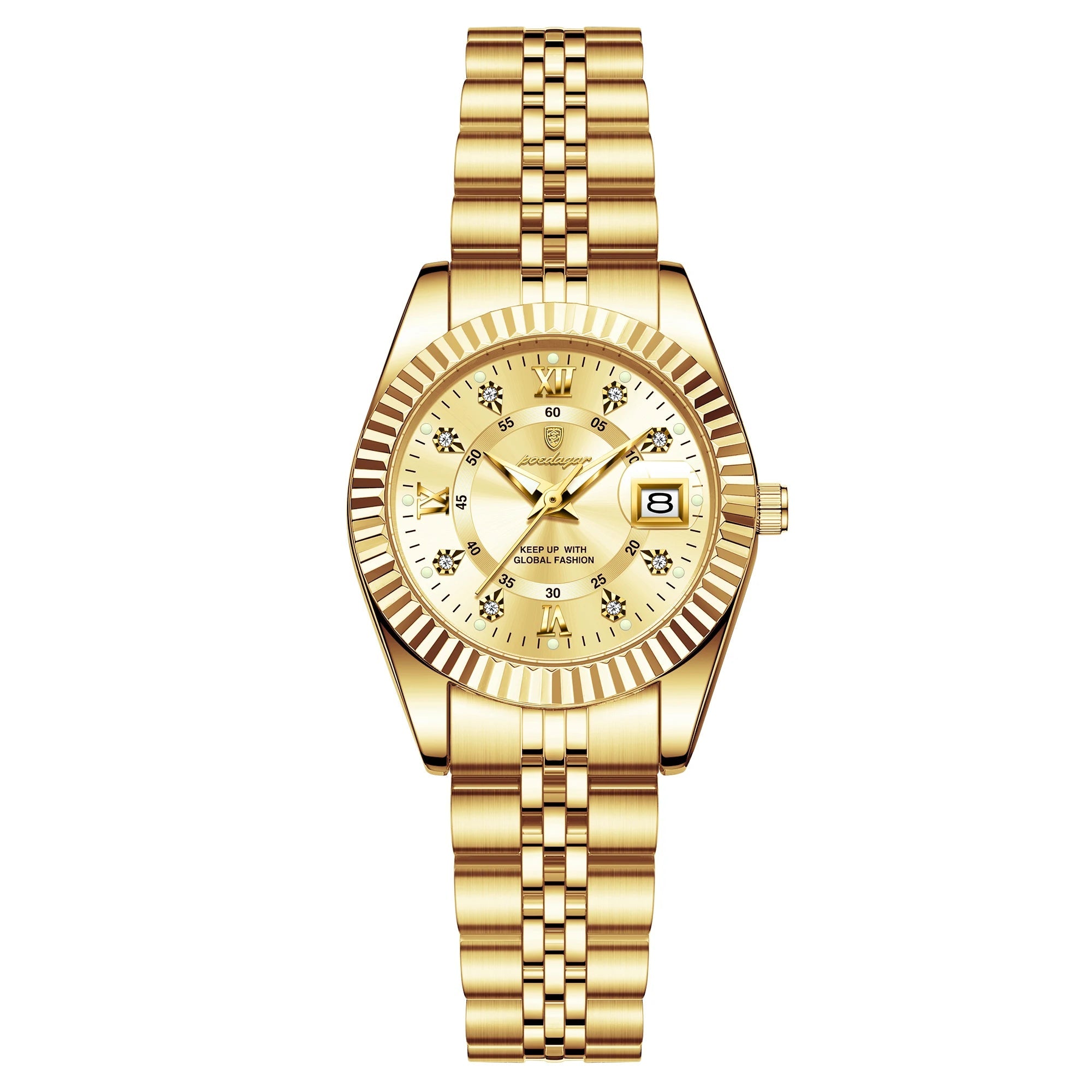 Dial Stainless Steel Date Watch