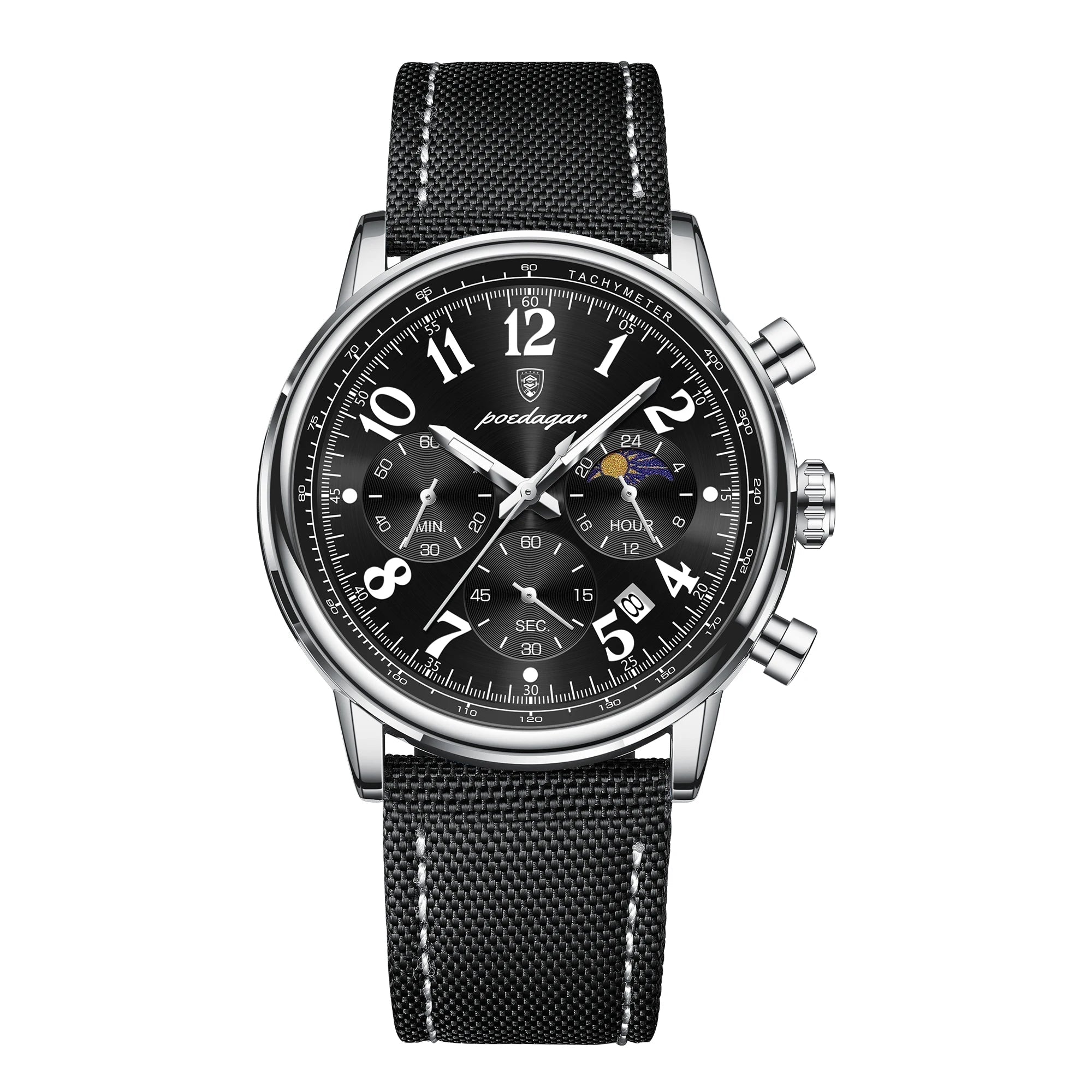 Chronograph Leather Watch