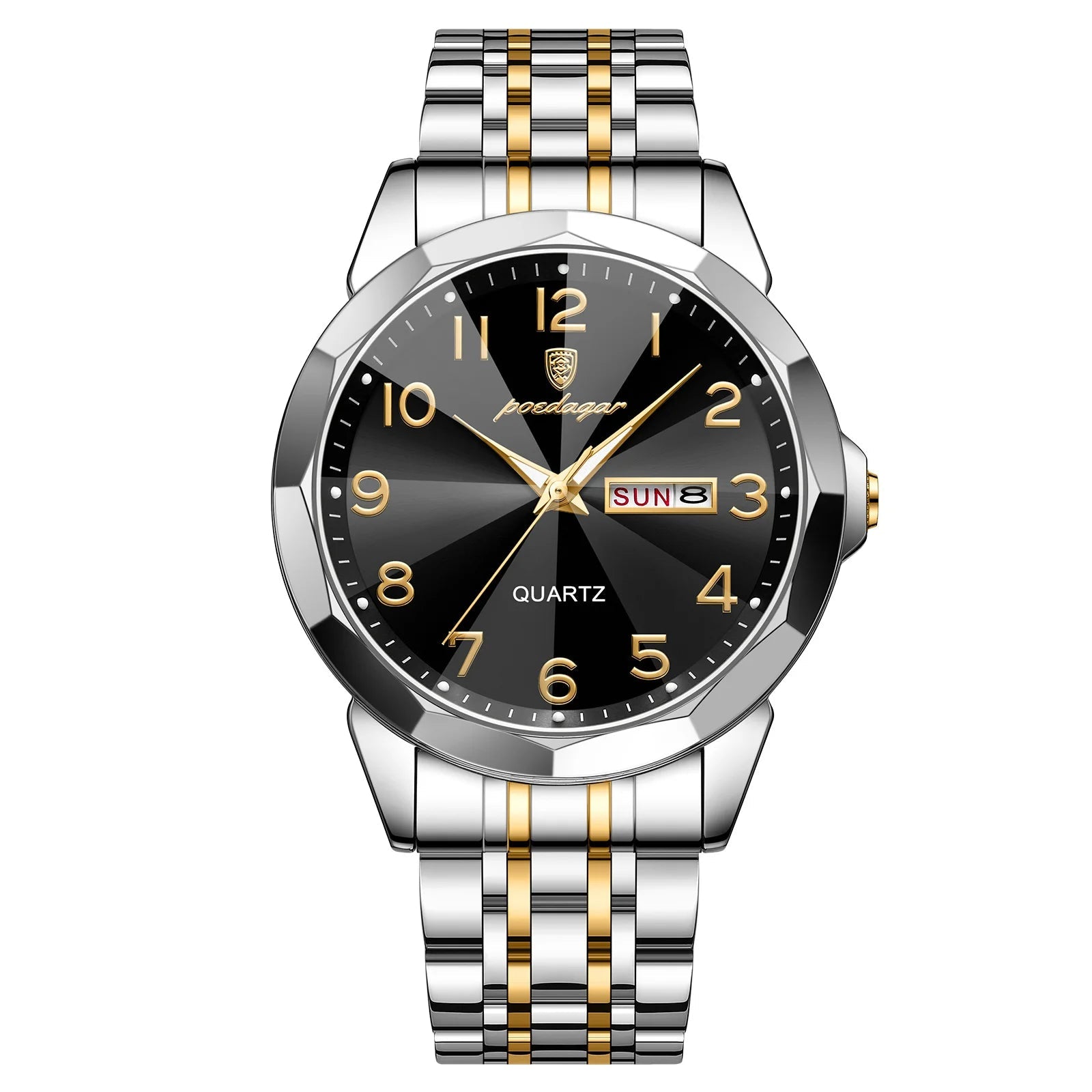 Dial Stainless Steel Day-Date Watch