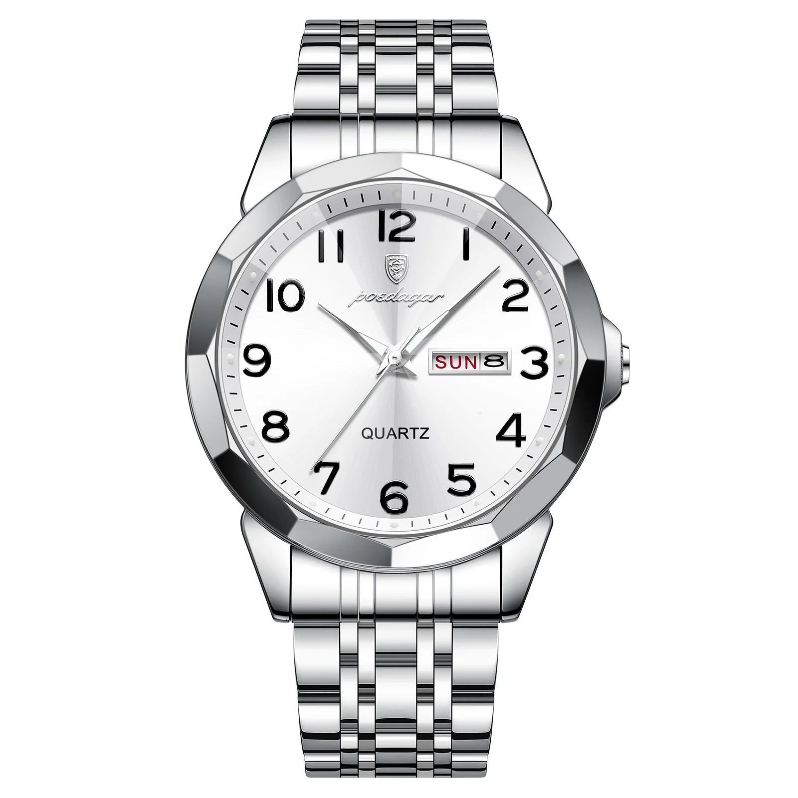 Dial Stainless Steel Day-Date Watch